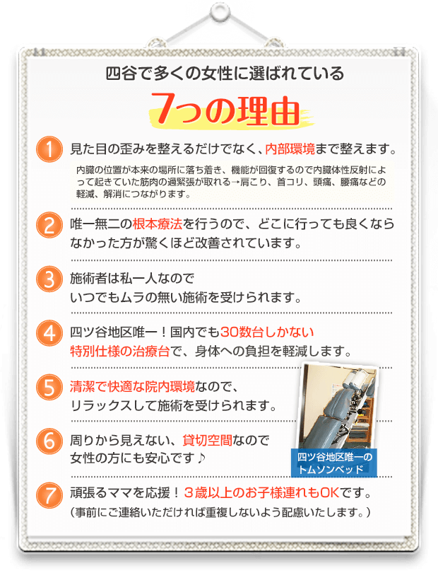 四谷で多くの女性に選ばれている7つの理由